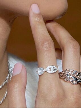 DRAE silver pave ring